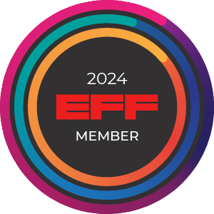 Electronic Frontier Foundation Member Badge 2024